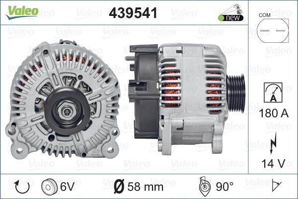 Valeo 439541 - Ģenerators www.autospares.lv