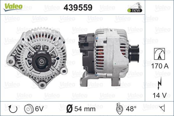 Valeo 439559 - Ģenerators autospares.lv