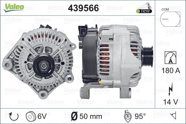 Valeo 439566 - Генератор www.autospares.lv