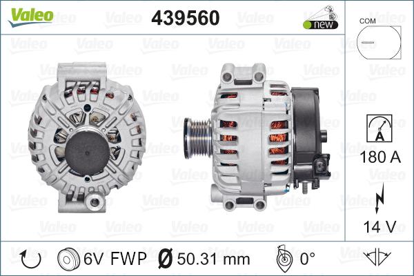 Valeo 439560 - Alternator www.autospares.lv