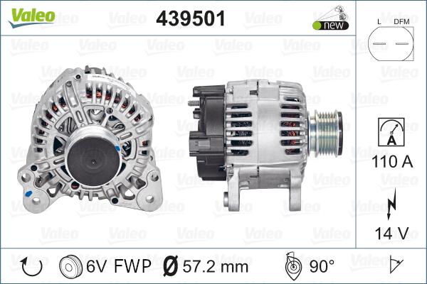 Valeo 439501 - Alternator www.autospares.lv