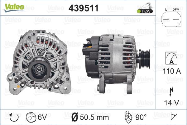 Valeo 439511 - Alternator www.autospares.lv