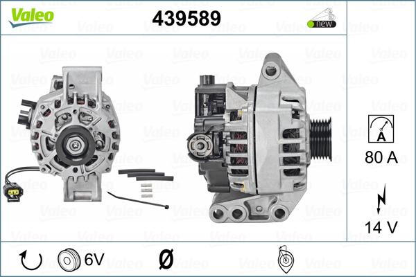 Valeo 439589 - Ģenerators autospares.lv