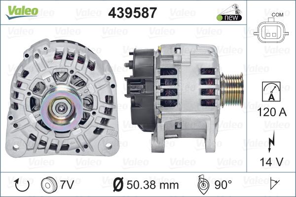 Valeo 439587 - Alternator www.autospares.lv