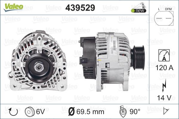 Valeo 439529 - Ģenerators autospares.lv