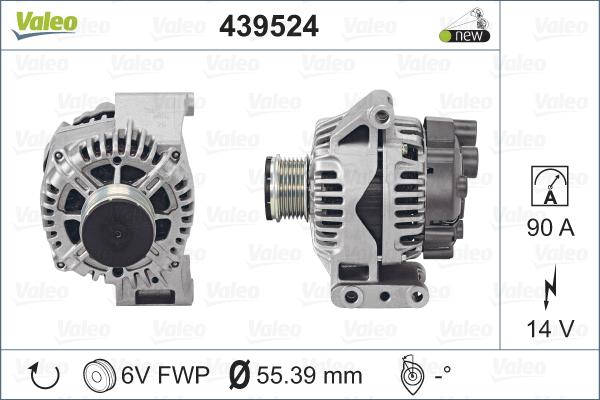 Valeo 439524 - Ģenerators autospares.lv