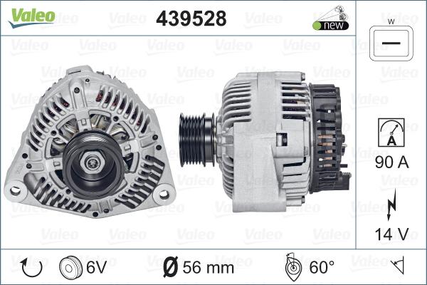 Valeo 439528 - Генератор www.autospares.lv