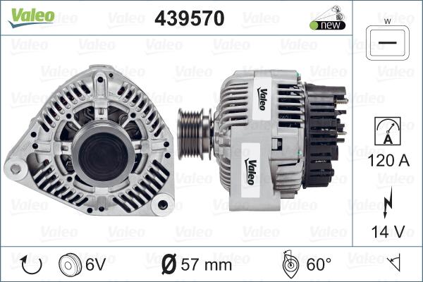 Valeo 439570 - Ģenerators autospares.lv