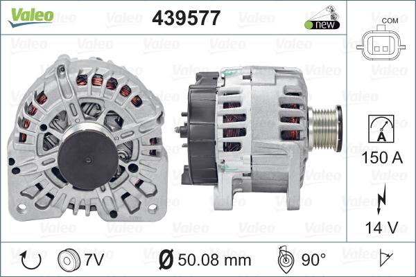 Valeo 439577 - Ģenerators autospares.lv