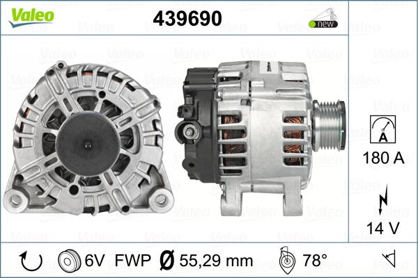 Valeo 439690 - Ģenerators autospares.lv