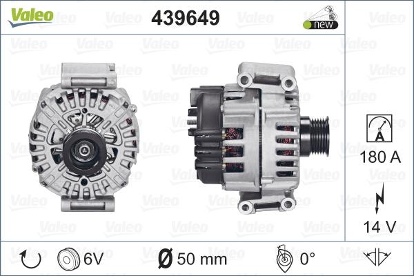 Valeo 439649 - Ģenerators www.autospares.lv