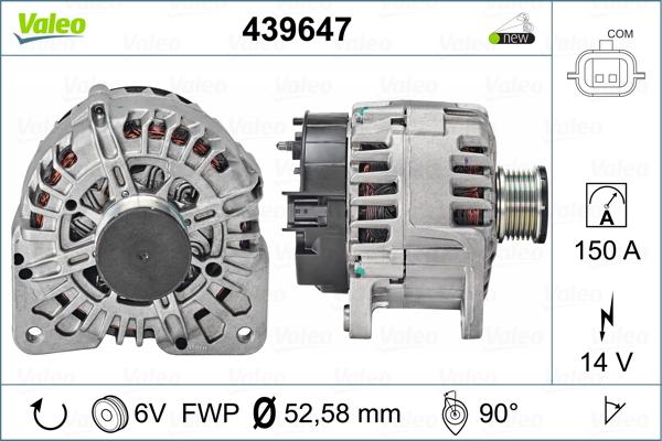 Valeo 439647 - Ģenerators autospares.lv