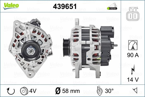 Valeo 439651 - Ģenerators autospares.lv