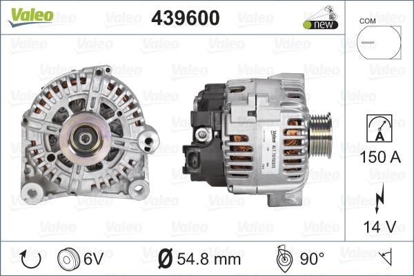 Valeo 439600 - Alternator www.autospares.lv