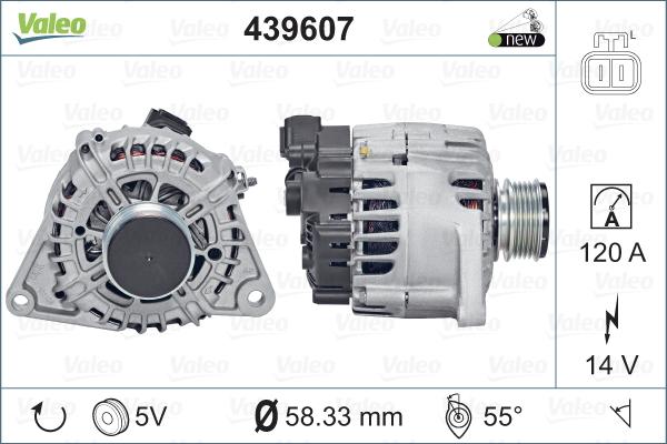 Valeo 439 607 - Alternator www.autospares.lv