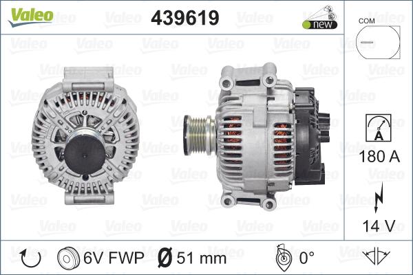 Valeo 439619 - Ģenerators autospares.lv