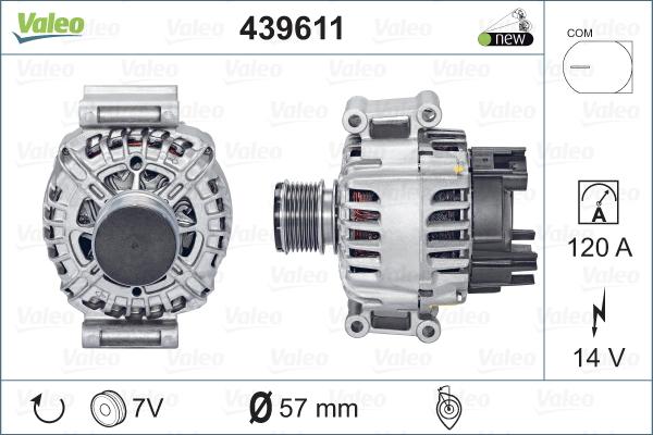 Valeo 439611 - Ģenerators www.autospares.lv