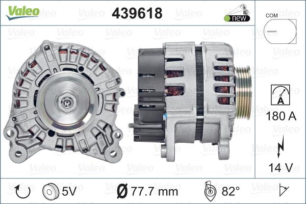 Valeo 439618 - Ģenerators autospares.lv