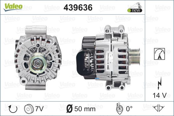 Valeo 439636 - Генератор www.autospares.lv