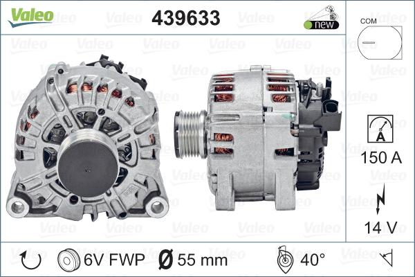 Valeo 439633 - Alternator www.autospares.lv