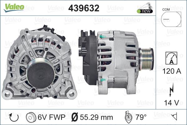 Valeo 439632 - Alternator www.autospares.lv