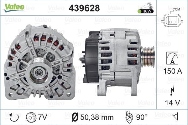 Valeo 439628 - Ģenerators autospares.lv