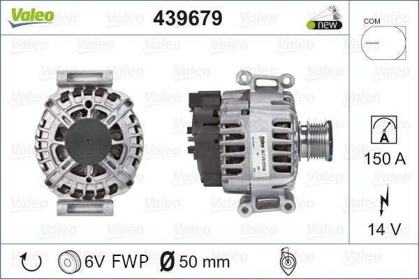 Valeo 439679 - Alternator www.autospares.lv