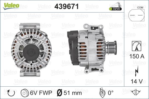 Valeo 439671 - Alternator www.autospares.lv