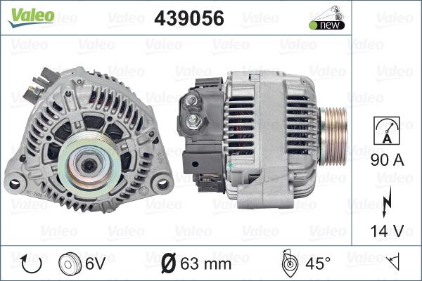 Valeo 439056 - Alternator www.autospares.lv