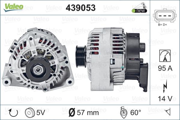 Valeo 439053 - Ģenerators www.autospares.lv