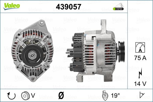 Valeo 439057 - Ģenerators autospares.lv