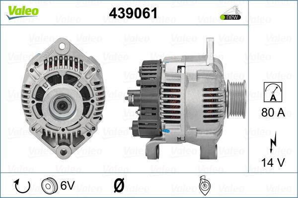 Valeo 439061 - Ģenerators www.autospares.lv