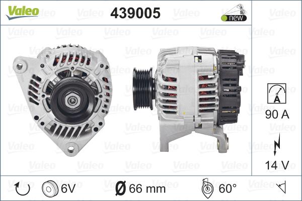 Valeo 439005 - Ģenerators autospares.lv