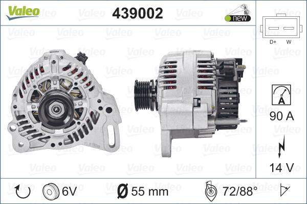 Valeo 439002 - Ģenerators autospares.lv