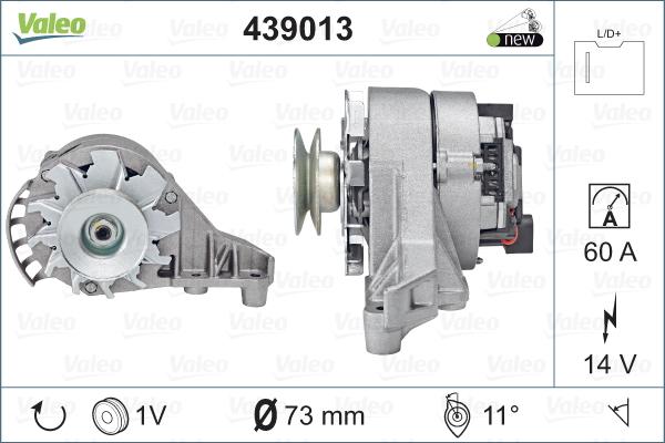 Valeo 439013 - Ģenerators autospares.lv