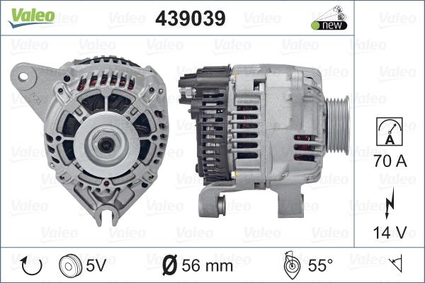 Valeo 439039 - Ģenerators www.autospares.lv