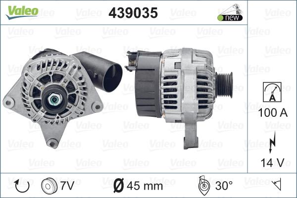 Valeo 439035 - Ģenerators autospares.lv