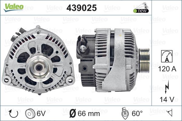 Valeo 439025 - Ģenerators autospares.lv