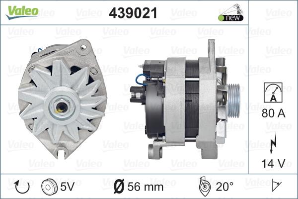 Valeo 439021 - Ģenerators autospares.lv