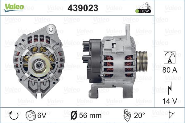 Valeo 439023 - Ģenerators www.autospares.lv