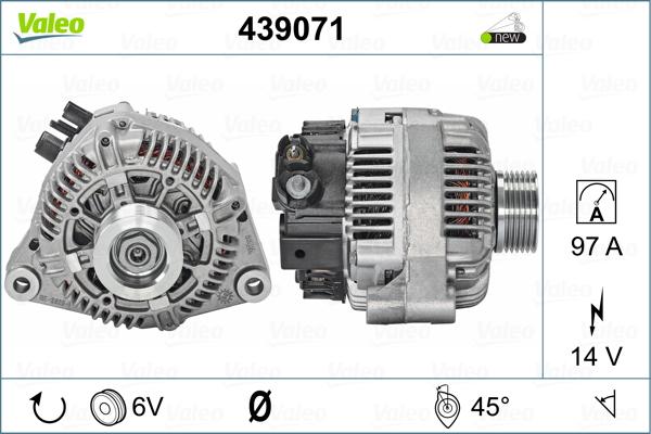 Valeo 439071 - Ģenerators autospares.lv