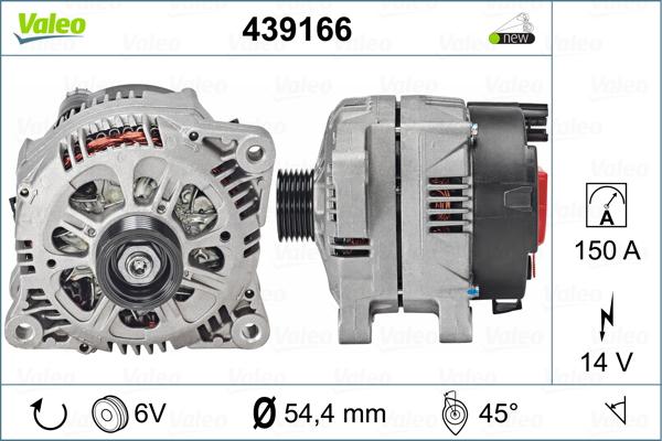 Valeo 439166 - Alternator www.autospares.lv