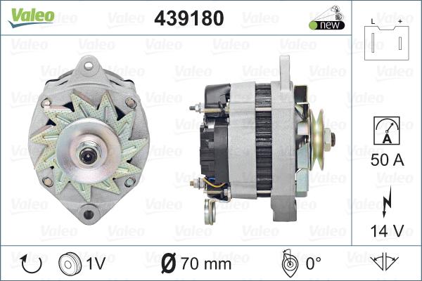 Valeo 439180 - Ģenerators autospares.lv