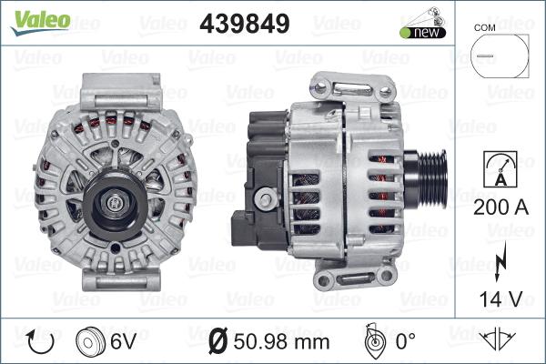 Valeo 439849 - Alternator www.autospares.lv