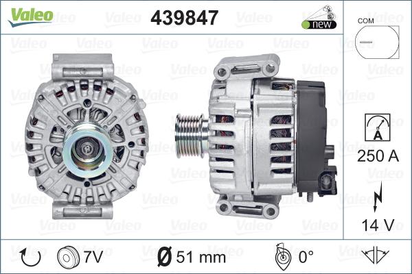 Valeo 439847 - Ģenerators www.autospares.lv