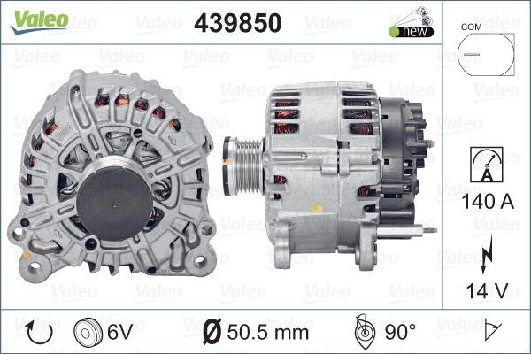 Valeo 439850 - Alternator www.autospares.lv