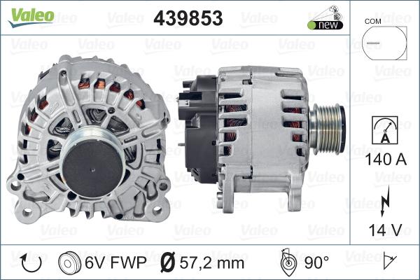 Valeo 439853 - Alternator www.autospares.lv