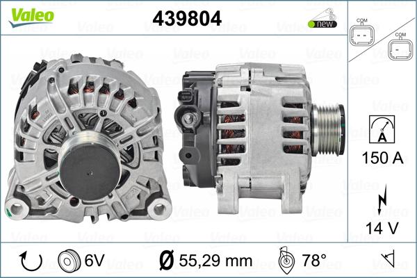 Valeo 439804 - Ģenerators autospares.lv