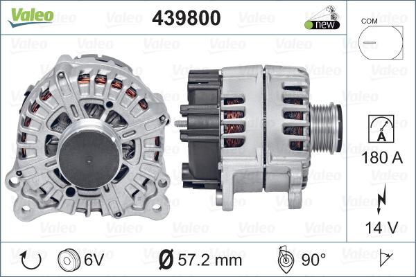 Valeo 439800 - Генератор www.autospares.lv