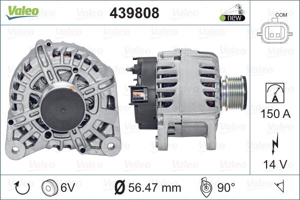 Valeo 439808 - Alternator www.autospares.lv